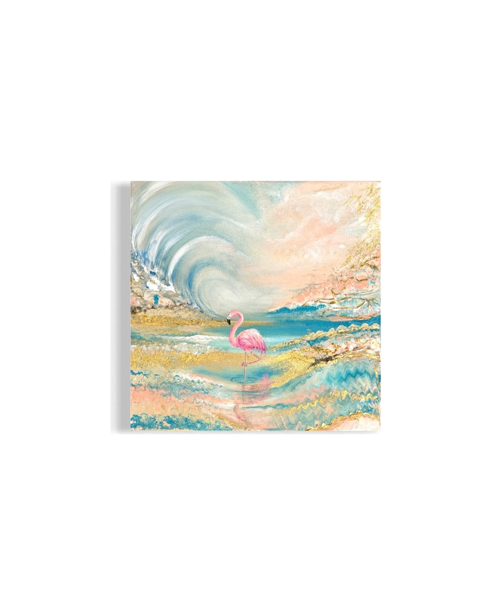 Flamingo Harmony original acrylic painting
